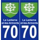 70 La Lanterne-et-les-Armonts stemma adesivo piastra adesivi città