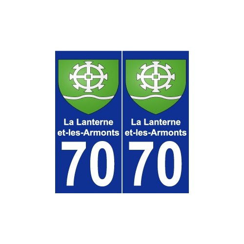 70 La Lanterne-et-les-Armonts blason autocollant plaque stickers ville