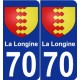 70 La Longine wappen aufkleber typenschild aufkleber stadt