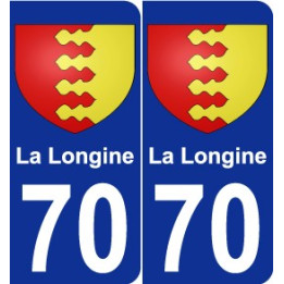70 La Longine blason autocollant plaque stickers ville