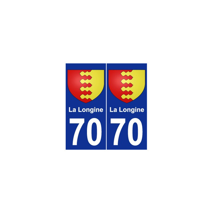 70 La Longine coat of arms sticker plate stickers city
