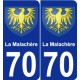 70 La Malachère stemma adesivo piastra adesivi città