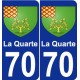 70 La Quarte wappen aufkleber typenschild aufkleber stadt