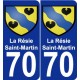 70 La Résie-Saint-Martin blason autocollant plaque stickers ville