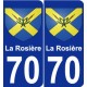 70 La Rosière stemma adesivo piastra adesivi città
