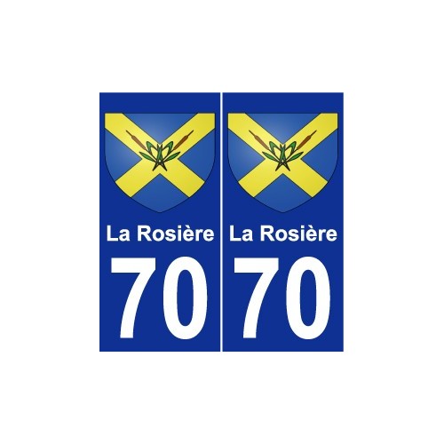 70 La Rosière stemma adesivo piastra adesivi città