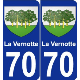 70 La Vernotte wappen aufkleber typenschild aufkleber stadt