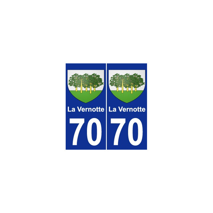 70 La Vernotte wappen aufkleber typenschild aufkleber stadt