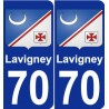 70 Lavigney wappen aufkleber typenschild aufkleber stadt