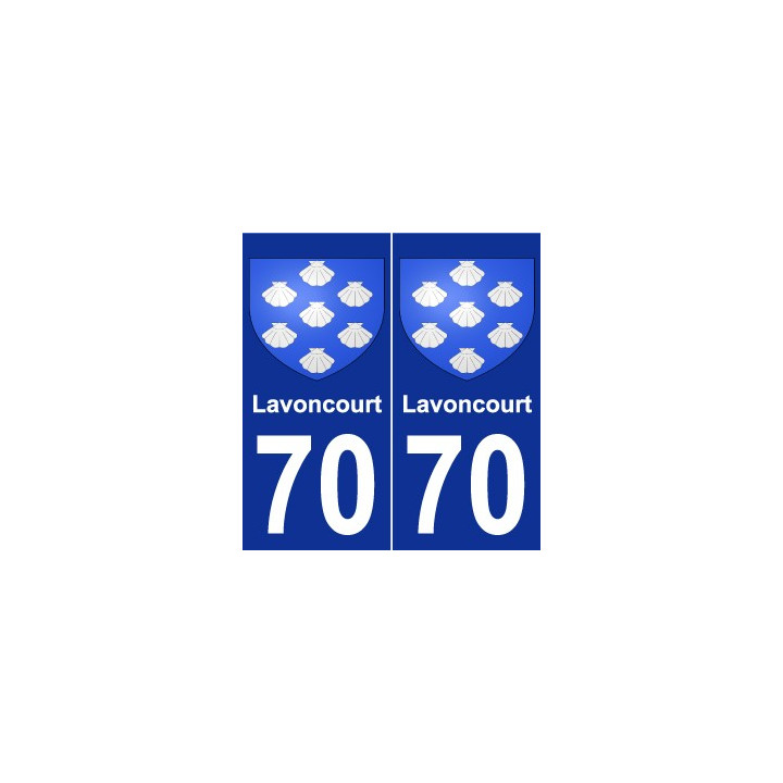 70 Lavoncourt wappen aufkleber typenschild aufkleber stadt