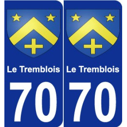 70 Le Tremblois wappen aufkleber typenschild aufkleber stadt