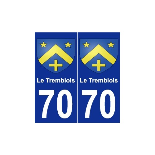 70 Le Tremblois stemma adesivo piastra adesivi città