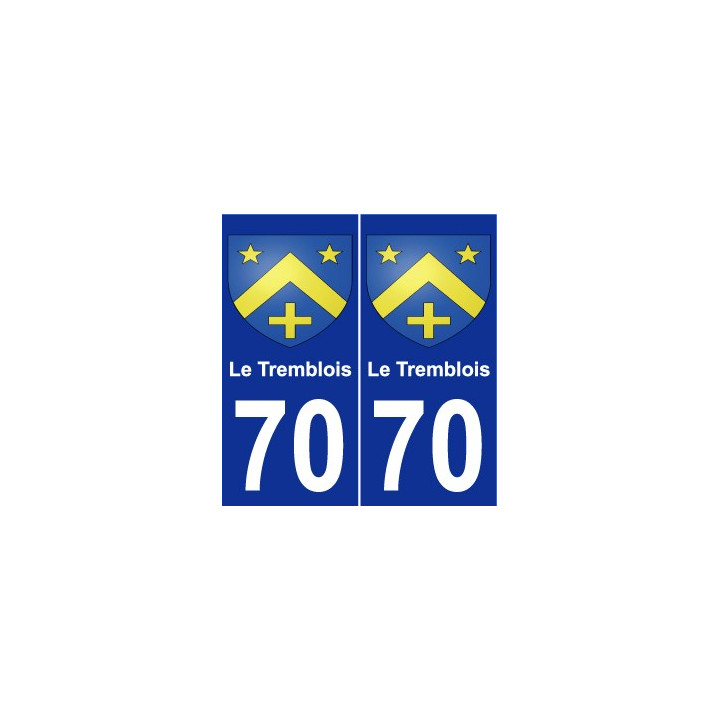 70 Le Tremblois wappen aufkleber typenschild aufkleber stadt