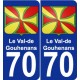 70 Le Val-de-Gouhenans wappen aufkleber typenschild aufkleber stadt
