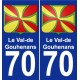 70 Le Val-de-Gouhenans wappen aufkleber typenschild aufkleber stadt