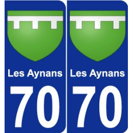 70 Les Aynans wappen aufkleber typenschild aufkleber stadt