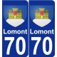 70 Lomont wappen aufkleber typenschild aufkleber stadt