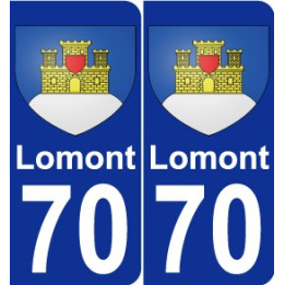 70 Lomont wappen aufkleber typenschild aufkleber stadt