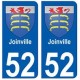 52 Joinville blason autocollant plaque stickers ville