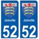 52 Joinville blason autocollant plaque stickers ville