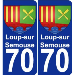 70 Loup-sur-Semouse wappen aufkleber typenschild aufkleber stadt