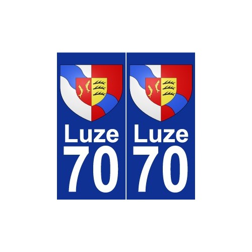 70 Luze stemma adesivo piastra adesivi città