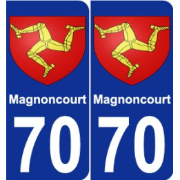 70 Magnoncourt wappen aufkleber typenschild aufkleber stadt