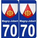70 Magny-Jobert blason autocollant plaque stickers ville