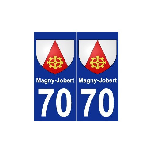 70 Magny-Jobert wappen aufkleber typenschild aufkleber stadt