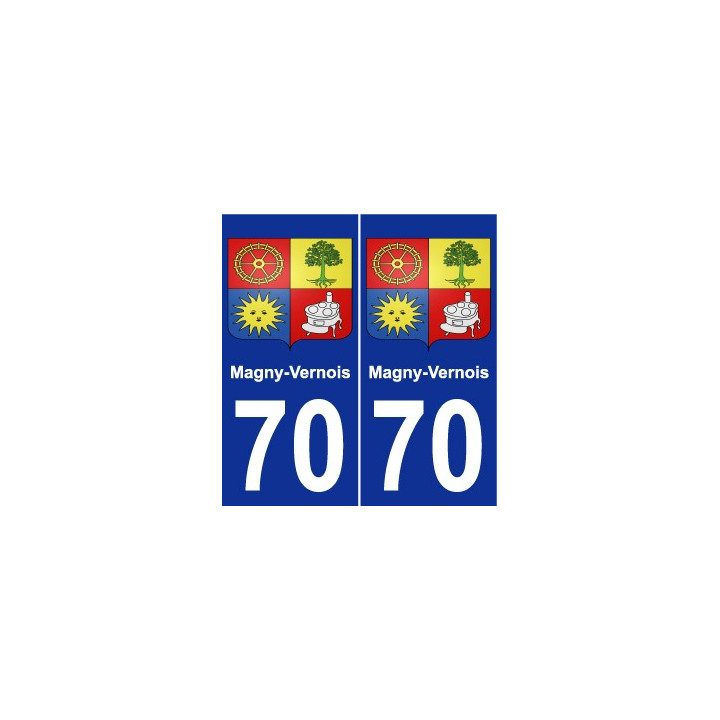 70 Magny-Vernois blason autocollant plaque stickers ville