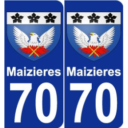 70 Maizieres wappen aufkleber typenschild aufkleber stadt