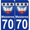 70 Maizieres wappen aufkleber typenschild aufkleber stadt