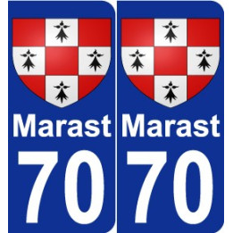 70 Marast coat of arms sticker plate stickers city