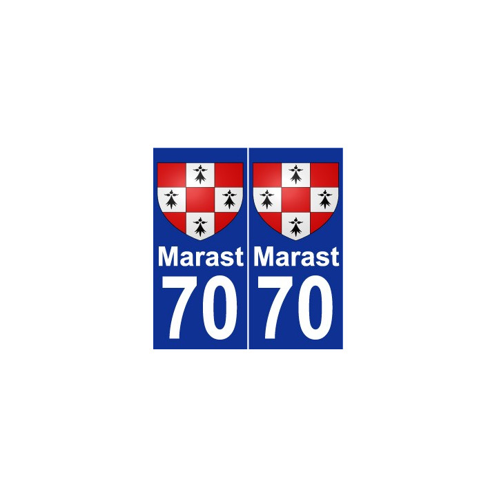 70 Marast coat of arms sticker plate stickers city