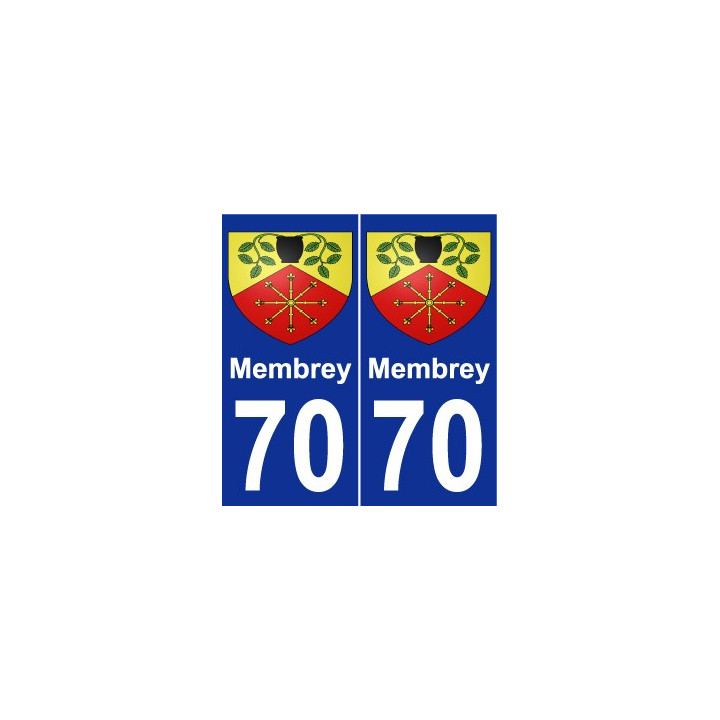 70 Membrey wappen aufkleber typenschild aufkleber stadt