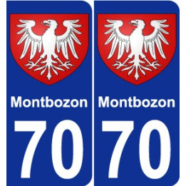 70 Montbozon wappen aufkleber typenschild aufkleber stadt
