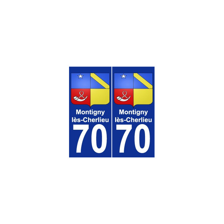 70 Montigny-lès-Cherlieu blason autocollant plaque stickers ville