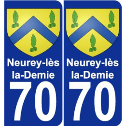 70 Neurey-lès-la-Demie wappen aufkleber typenschild aufkleber stadt