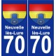 70 Neuvelle-lès-Lure blason autocollant plaque stickers ville