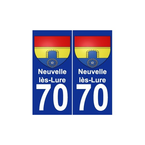 70 Neuvelle-lès-Lure coat of arms sticker plate stickers city