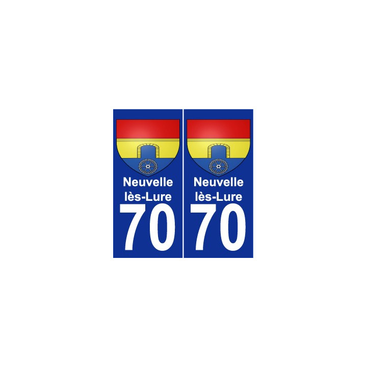 70 Neuvelle-lès-Lure blason autocollant plaque stickers ville