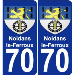 70 Noidans-le-Ferroux wappen aufkleber typenschild aufkleber stadt