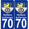 70 Noidans-le-Ferroux stemma adesivo piastra adesivi città