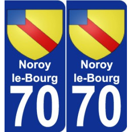 70 Noroy-le-Bourg blason autocollant plaque stickers ville
