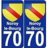 70 Noroy-le-Bourg blason autocollant plaque stickers ville