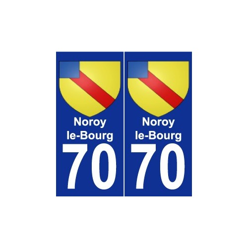 70 Noroy-le-Bourg blason autocollant plaque stickers ville
