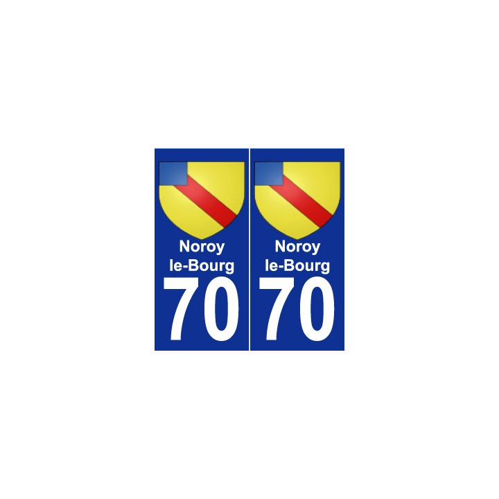 70 Noroy-le-Bourg coat of arms sticker plate stickers city