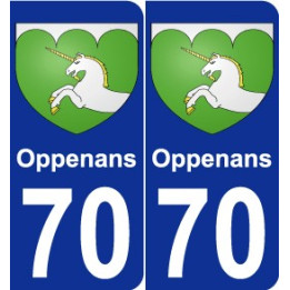 70 Oppenans wappen aufkleber typenschild aufkleber stadt