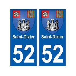 52 Saint-Dizier blason autocollant plaque stickers ville