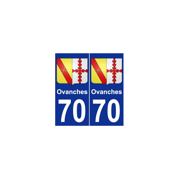 70 Ovanches wappen aufkleber typenschild aufkleber stadt